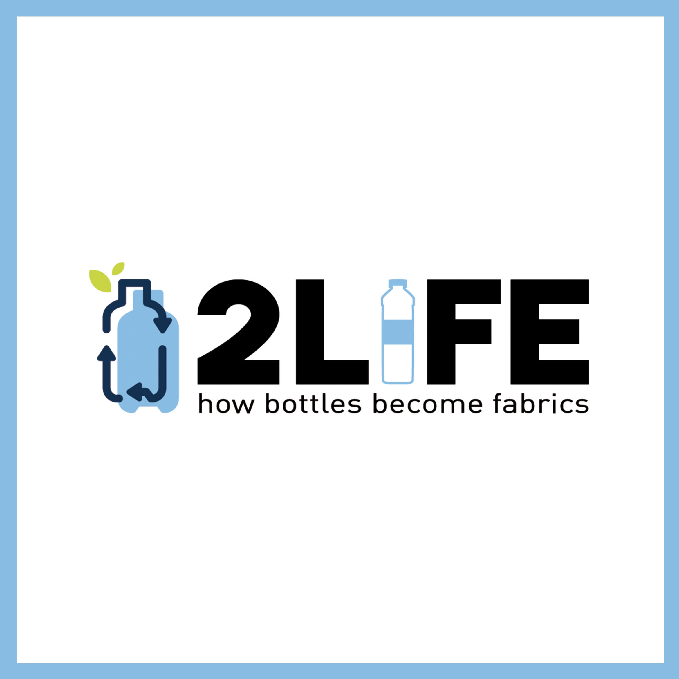 Logo 2Life - Fil en bouteille recyclé, écoconception - 4F FRANCE - Créateur de maille responsable