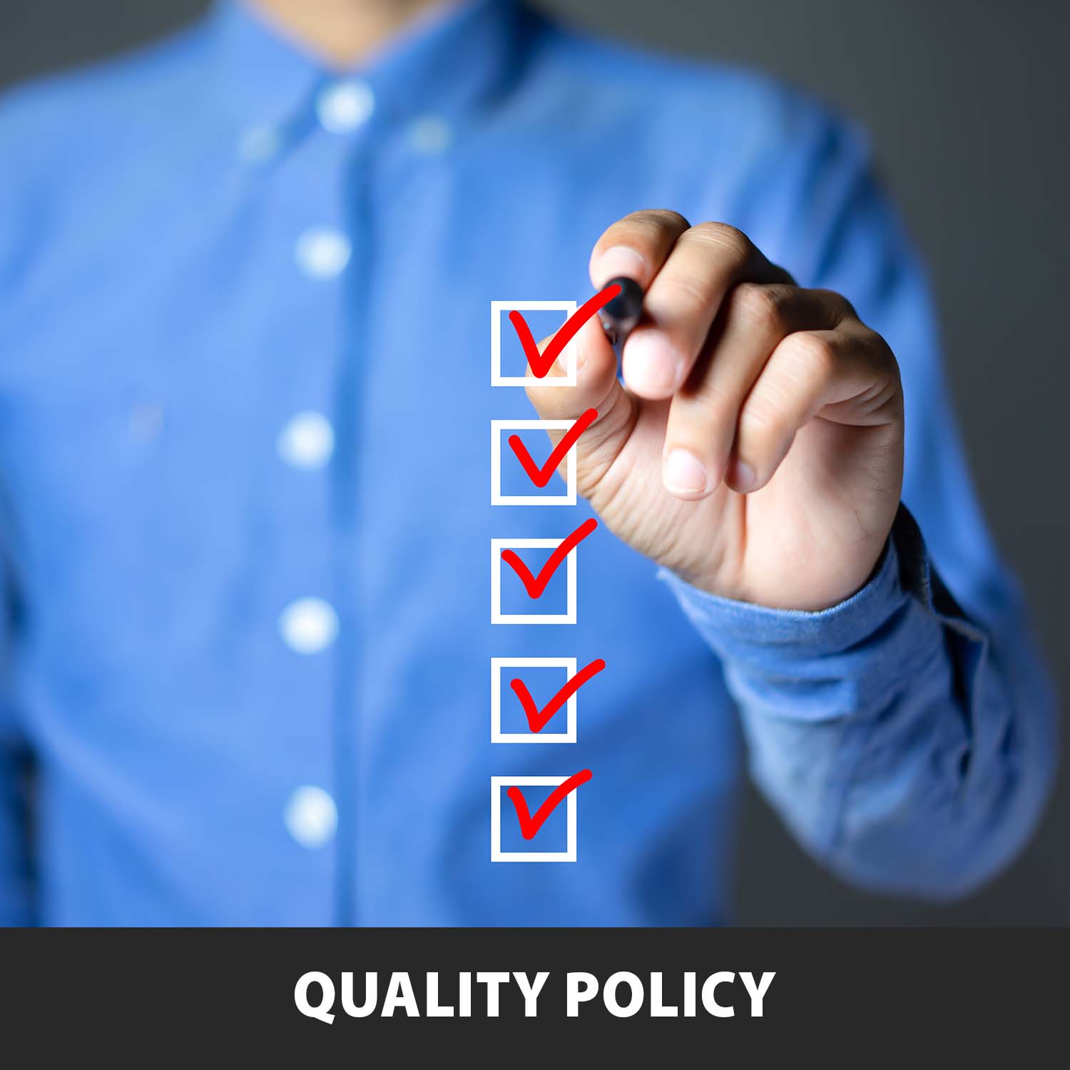 Logo Quality policy - 4F FRANCE - Créateur de maille responsable