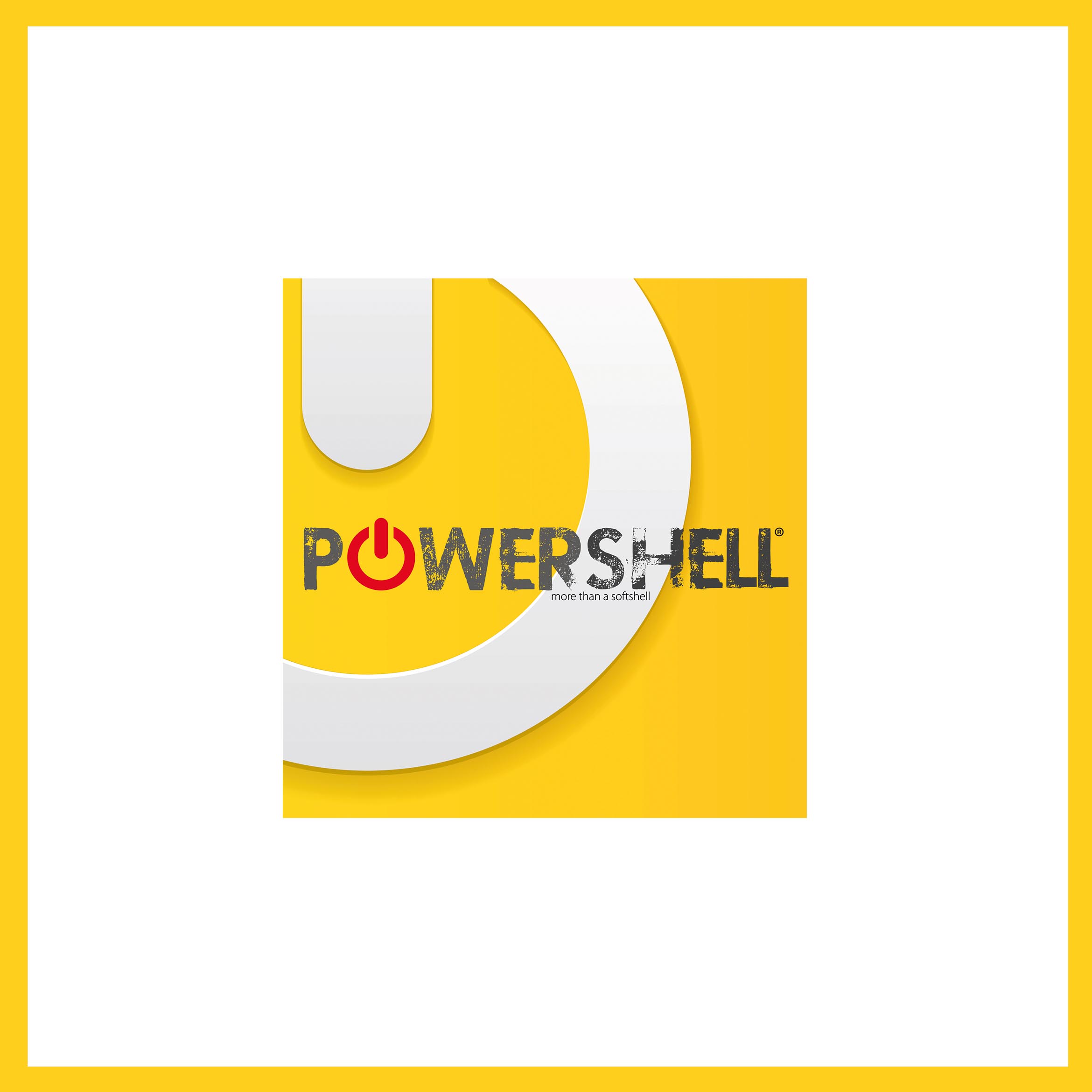 Logo Powershell - Sofshell de qualité - 4F FRANCE - Créateur de maille responsable