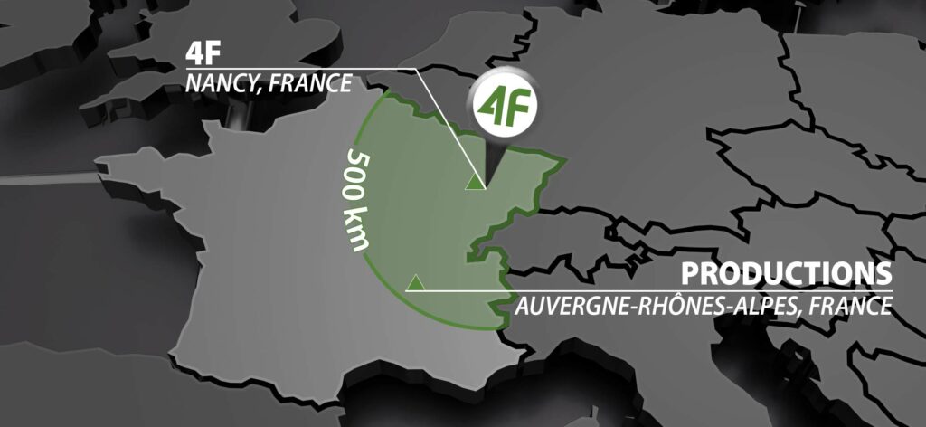 Carte de l'europe - Production de maille francaise - 4F FRANCE - Créateur de maille responsable
